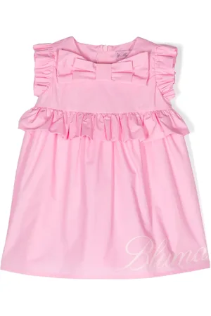 MISS BLUMARINE Robe en coton à logo imprimé