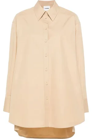 Jil Sander Chemise en coton à découpes