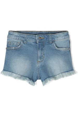 John Richmond Short en jean à bords francs