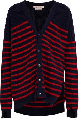 Marni Cardigan rayé à col v