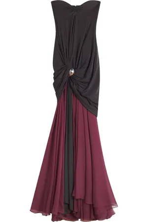 Lanvin Robe longue à design drapé