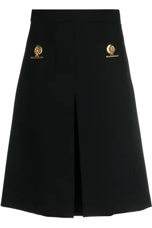 Moschino Jupe mi-longue évasée à design plissé