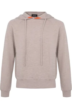 YVES SALOMON Hoodie en maille à design réversible