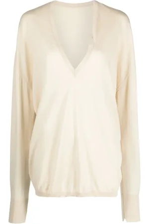 Quira Pull en laine vierge à col v