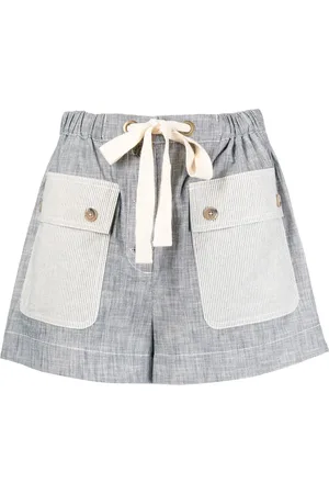 ULLA JOHNSON Short à taille à lien de resserrage