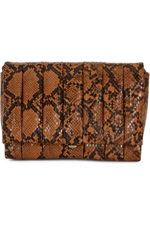 THEMOIRÈ Pochette à effet peau de serpent