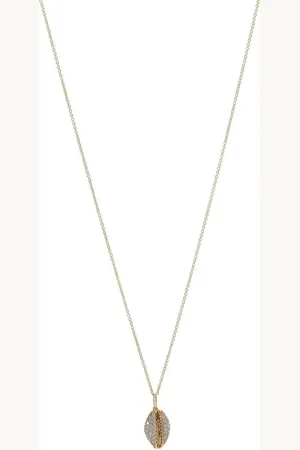 Sydney Evan Collier Cowrie en 14ct pavé de diamants