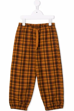 Longlivethequeen Pantalon en coton biologique à carreaux