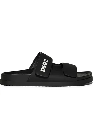 Dsquared2 Sandales en cuir à attaches scratch
