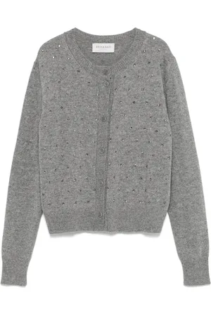 Ermanno Firenze Cardigan à ornements strassés