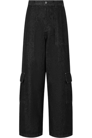 Studio Tomboy Pantalon cargo en jean à taille haute