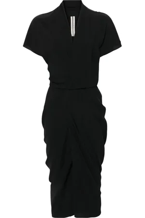 Rick Owens Robe mi-longue à col v