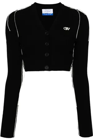 OFF-WHITE Ow logo V-neck cardigan