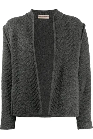 Issey Miyake Cardigan à design ouvert devant