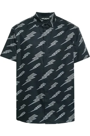 Neil Barrett Chemise monogrammée à manches courtes