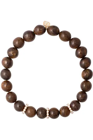 Sydney Evan Bracelet en 14ct serti de diamants et de bronzite