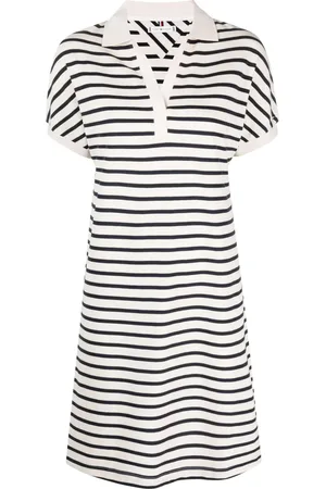 Tommy Hilfiger Robe rayée à logo brodé