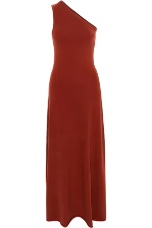 EXTREME CASHMERE Robe longue une épaule