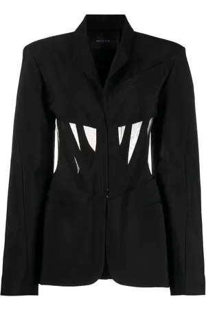 MUGLER Blazer à détail de corset