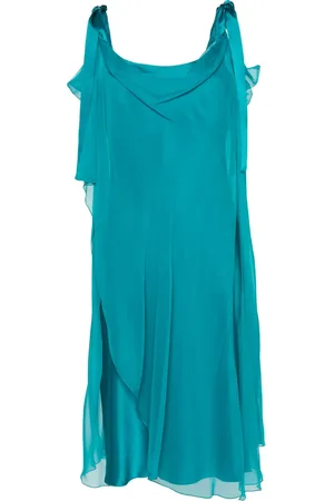 Alberta Ferretti Robe en soie à design superposé