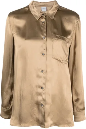 Aspesi Chemise satinée à manches longues