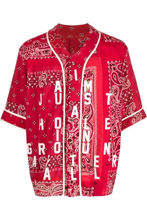READYMADE Chemise en coton à imprimé bandana