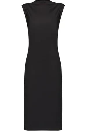 Issey Miyake Robe sans manches à coupe mi-longue