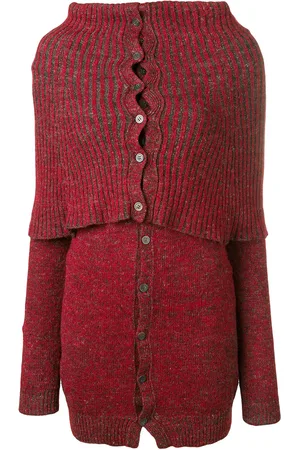 YOHJI YAMAMOTO Cardigan nervuré à col cheminée