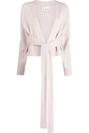 Sa Su Phi Cardigan en laine mélangée à taille nouée
