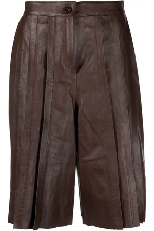 Golden Goose Short plissé en cuir