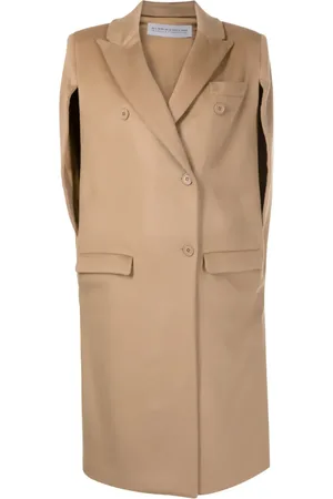 Gloria Coelho Manteau asymétrique à cape superposée