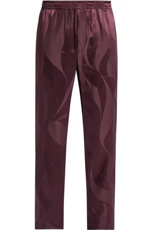 QASIMI Pantalon à motif abstrait en jacquard