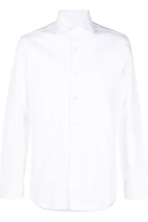 BARBA Chemise en popeline à manches longues