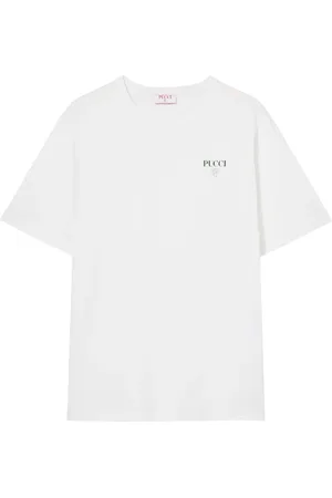 Puccini T-shirt en coton à logo imprimé