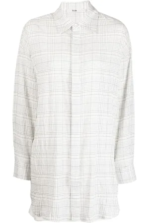 B+AB Chemise en coton à carreaux