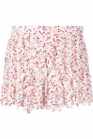 Msgm Short court imprimé à volants