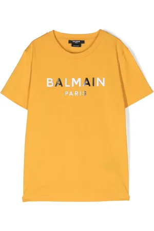 Balmain T-shirt en coton à logo imprimé