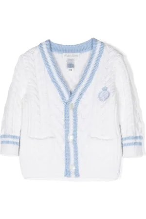 Ralph Lauren Cardigan Cricket en maille torsadée