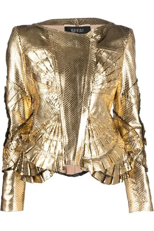 Gucci Veste métallisée à design drapé (années 2010)