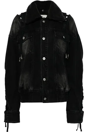 Feng Chen Wang Veste en jean à design structuré