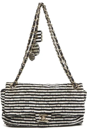 CHANEL Sac porté épaule à rayures (2006)
