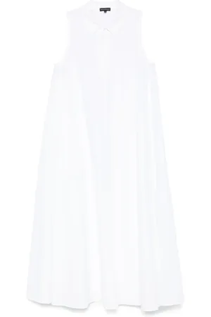 Emporio Armani Robe longue en popeline