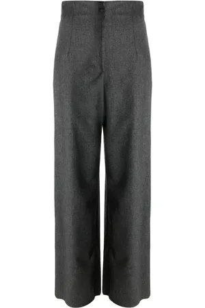 Emporio Armani Pantalon droit à taille haute