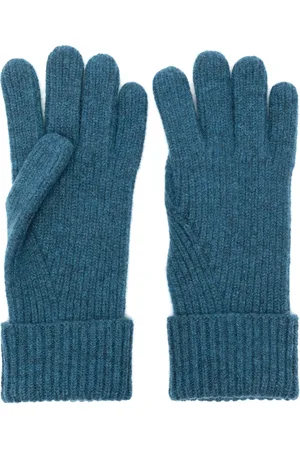N.PEAL Gants nervurés en cachemire