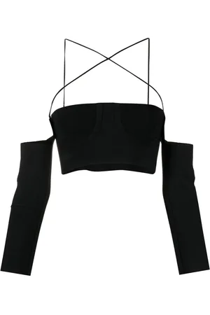 AMBUSH Haut crop en maille fine