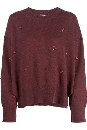 Barrie Pull en cachemire à fleurs brodées