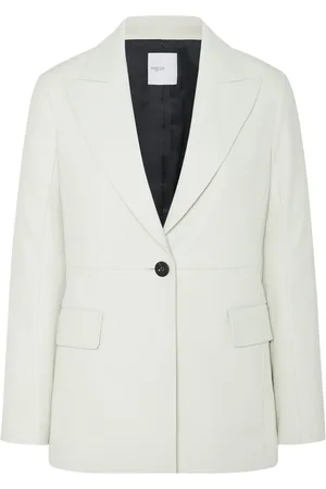 ROSETTA GETTY Blazer en cuir à revers pointus