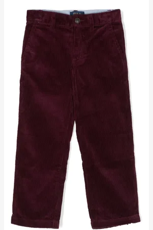 Ralph Lauren Pantalon en velours côtelé à coupe droite