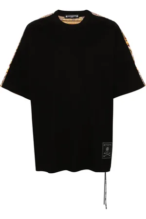 MASTERMIND JAPAN T-shirt rayé en coton à patch logo