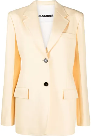 Jil Sander Blazer en coton à simple boutonnage